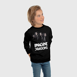 Свитшот детский Imagine Dragons: Boy Band, цвет: 3D-черный — фото 2