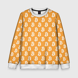 Свитшот детский BTC Pattern, цвет: 3D-белый