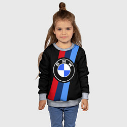 Свитшот детский BMW 2021 M SPORT БМВ М СПОРТ, цвет: 3D-меланж — фото 2