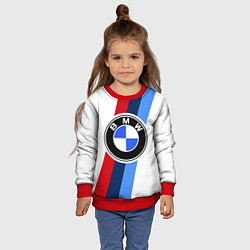 Свитшот детский BMW M: White Sport, цвет: 3D-красный — фото 2