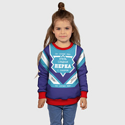 Свитшот детский Очень сладкая Лерка, цвет: 3D-красный — фото 2