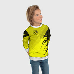 Свитшот детский FC Borussia: Yellow Original, цвет: 3D-белый — фото 2