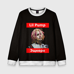 Свитшот детский Lil Pump: Эщкере, цвет: 3D-белый