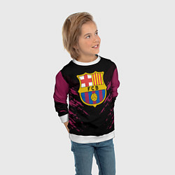 Свитшот детский Barcelona FC: Sport Fashion, цвет: 3D-белый — фото 2