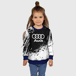 Свитшот детский Audi: Black Spray, цвет: 3D-синий — фото 2
