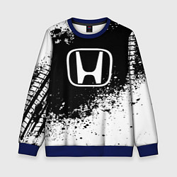 Свитшот детский Honda: Black Spray, цвет: 3D-синий