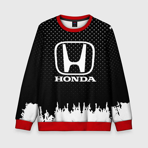 Детский свитшот Honda: Black Side / 3D-Красный – фото 1
