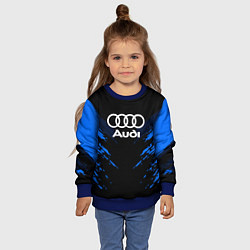 Свитшот детский Audi: Blue Anger, цвет: 3D-синий — фото 2