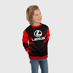 Свитшот детский Lexus: Red Anger, цвет: 3D-красный — фото 2