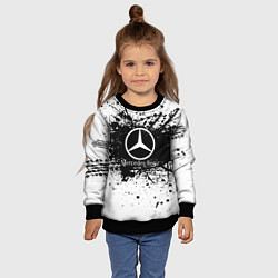 Свитшот детский Mercedes-Benz: Black Spray, цвет: 3D-черный — фото 2