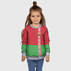 Свитшот детский Беларусь, цвет: 3D-меланж — фото 2