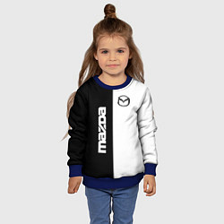 Свитшот детский Mazda B&W, цвет: 3D-синий — фото 2