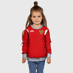 Свитшот детский Россия: Акинфеев ЧМ-2018, цвет: 3D-меланж — фото 2