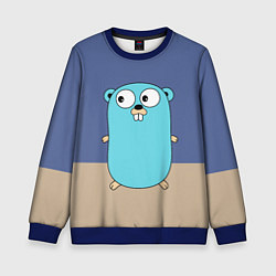 Свитшот детский Golang, цвет: 3D-синий