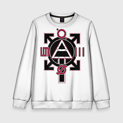 Свитшот детский 30 seconds to Mars emblem, цвет: 3D-белый