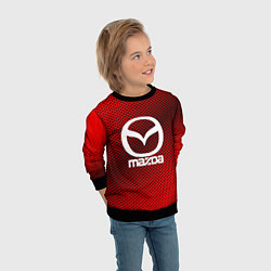 Свитшот детский Mazda: Red Carbon, цвет: 3D-черный — фото 2