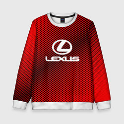 Свитшот детский Lexus: Red Carbon, цвет: 3D-белый