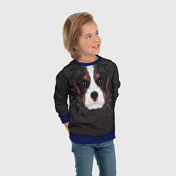Свитшот детский Cavalier King Charles, цвет: 3D-синий — фото 2