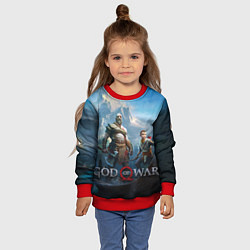 Свитшот детский God of War, цвет: 3D-красный — фото 2