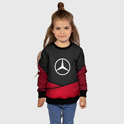 Свитшот детский Mercedes Benz: Grey Carbon, цвет: 3D-черный — фото 2