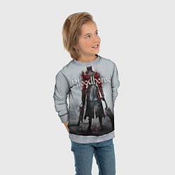 Свитшот детский Bloodborne: Hell Knight, цвет: 3D-меланж — фото 2