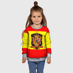 Свитшот детский Сборная Испании, цвет: 3D-меланж — фото 2