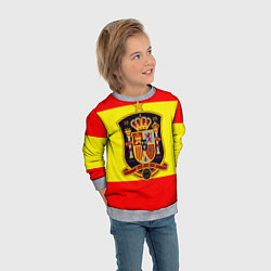 Свитшот детский Сборная Испании, цвет: 3D-меланж — фото 2