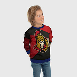 Свитшот детский HC Ottawa Senators: Old Style, цвет: 3D-синий — фото 2