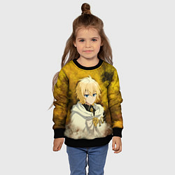 Свитшот детский Mikaela Hyakuya, цвет: 3D-черный — фото 2