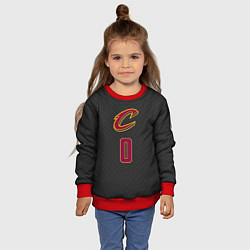 Свитшот детский Cleveland Cavaliers: Kevin Love 0, цвет: 3D-красный — фото 2