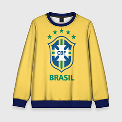 Свитшот детский Brazil Team, цвет: 3D-синий
