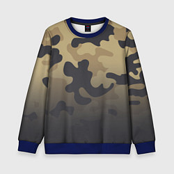 Свитшот детский Camouflage Khaki, цвет: 3D-синий