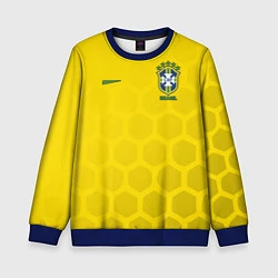Свитшот детский Brazil Team: WC 2018, цвет: 3D-синий