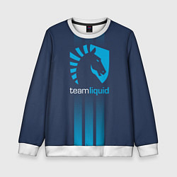 Свитшот детский Team Liquid: Lines E-Sport, цвет: 3D-белый