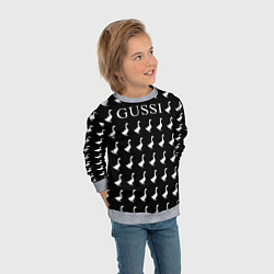 Свитшот детский GUSSI Black, цвет: 3D-меланж — фото 2