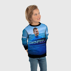 Свитшот детский Akinfeev, цвет: 3D-черный — фото 2