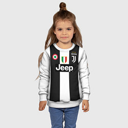 Свитшот детский FC Juventus 18-19, цвет: 3D-белый — фото 2
