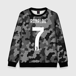Свитшот детский Ronaldo 7: Camo Sport, цвет: 3D-черный