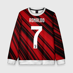 Свитшот детский Ronaldo 7: Red Sport, цвет: 3D-белый