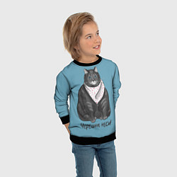 Свитшот детский Черешню неси!, цвет: 3D-черный — фото 2