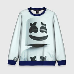 Свитшот детский Satisfied Marshmello, цвет: 3D-синий