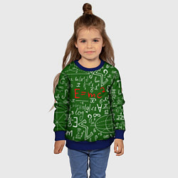Свитшот детский E=mc2: Green Style, цвет: 3D-синий — фото 2