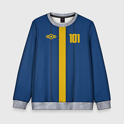 Свитшот детский Fallout: Vault 101, цвет: 3D-меланж