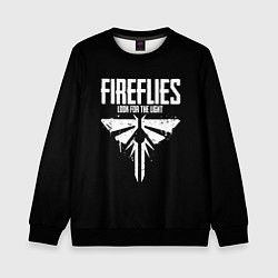 Свитшот детский Fireflies: White Logo, цвет: 3D-черный