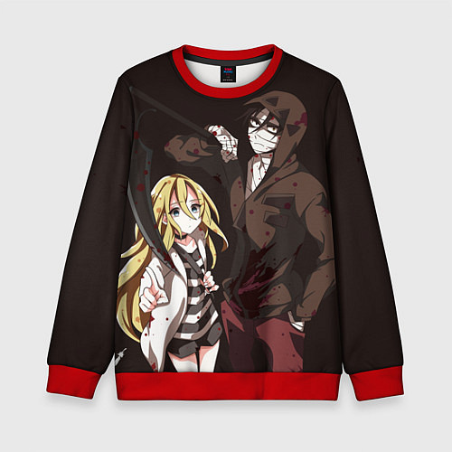 Детский свитшот Angels of Death / 3D-Красный – фото 1