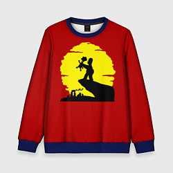 Свитшот детский Гомер и барт, цвет: 3D-синий