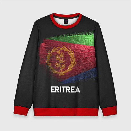 Детский свитшот Eritrea Style / 3D-Красный – фото 1