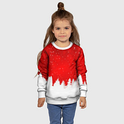 Свитшот детский Christmas pattern, цвет: 3D-белый — фото 2