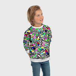 Свитшот детский Экран профилактики, цвет: 3D-белый — фото 2