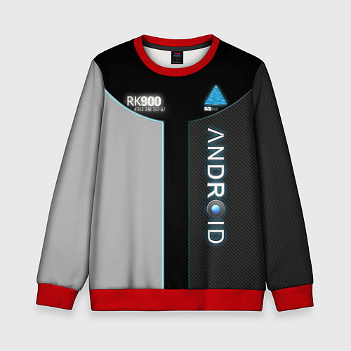 Детский свитшот Detroit: Android RK900 / 3D-Красный – фото 1